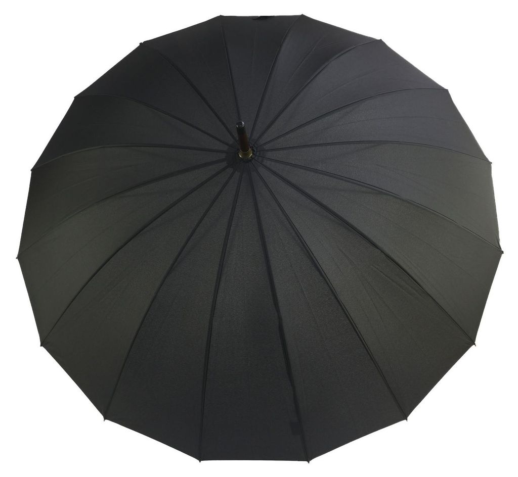 doppler stokparaplu paraplu London Long Uni Black zwart Productafbeelding 