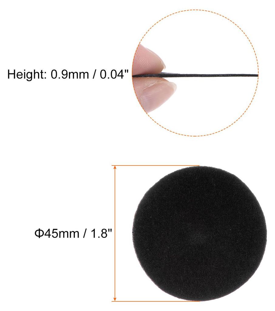 48 Stš¹ck 45mm runde selbstklebende Bastelfilz, Filzkreise vorgeschnittene Filz Aufkleber aus Vliesstoff fš¹r N?hen, DIY Projekt, Bastelarbeite...