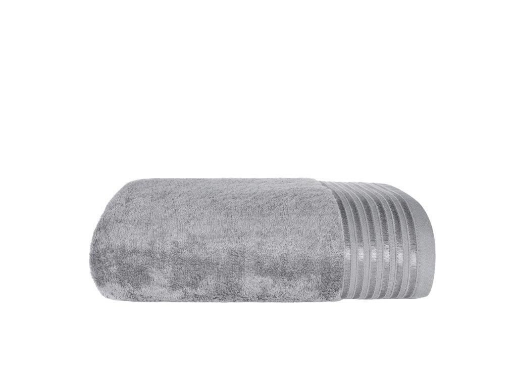 Handtuch, flauschiges Handtuch mit Modal, super saugfähig Vela 70x140cm Grau