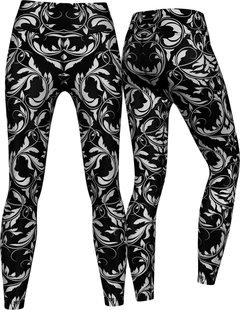 Energy Leggings sehr dehnbar für Sport,Yoga, Gymnastik, Training & Fashion Schwarz, Größe:L