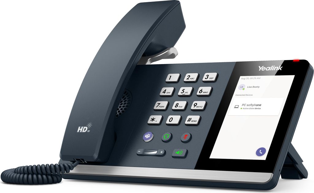 Yealink MP45, IP-Telefon, Schwarz, Grau, Kabelgebundenes Produktbild 