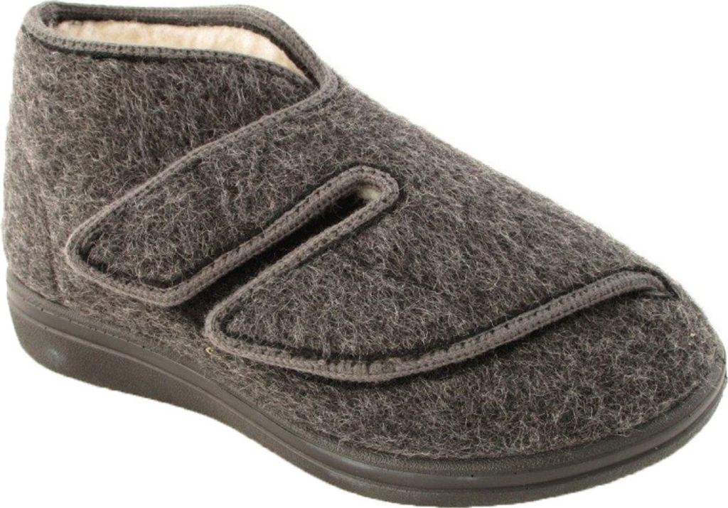 Fischer Markenschuh 0555 82 Uni Hausschuh Bad Wiessee Dunkel Grau, Grau, Gr. 38