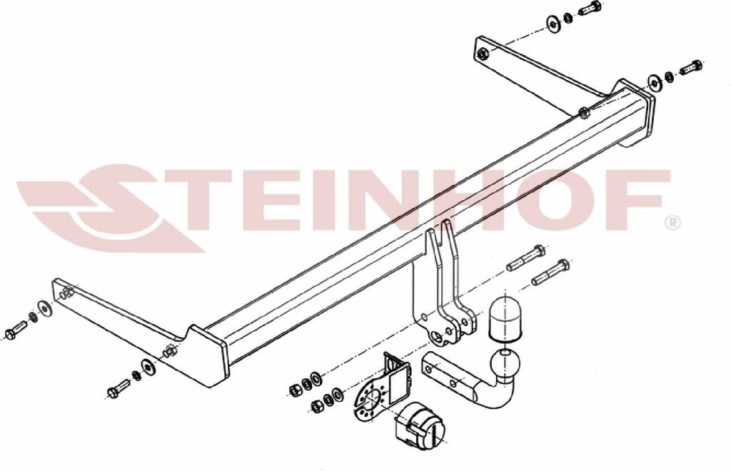 Z548363 Anhängerkupplung passend für VW Passat Alltrack 2011-2014 starr