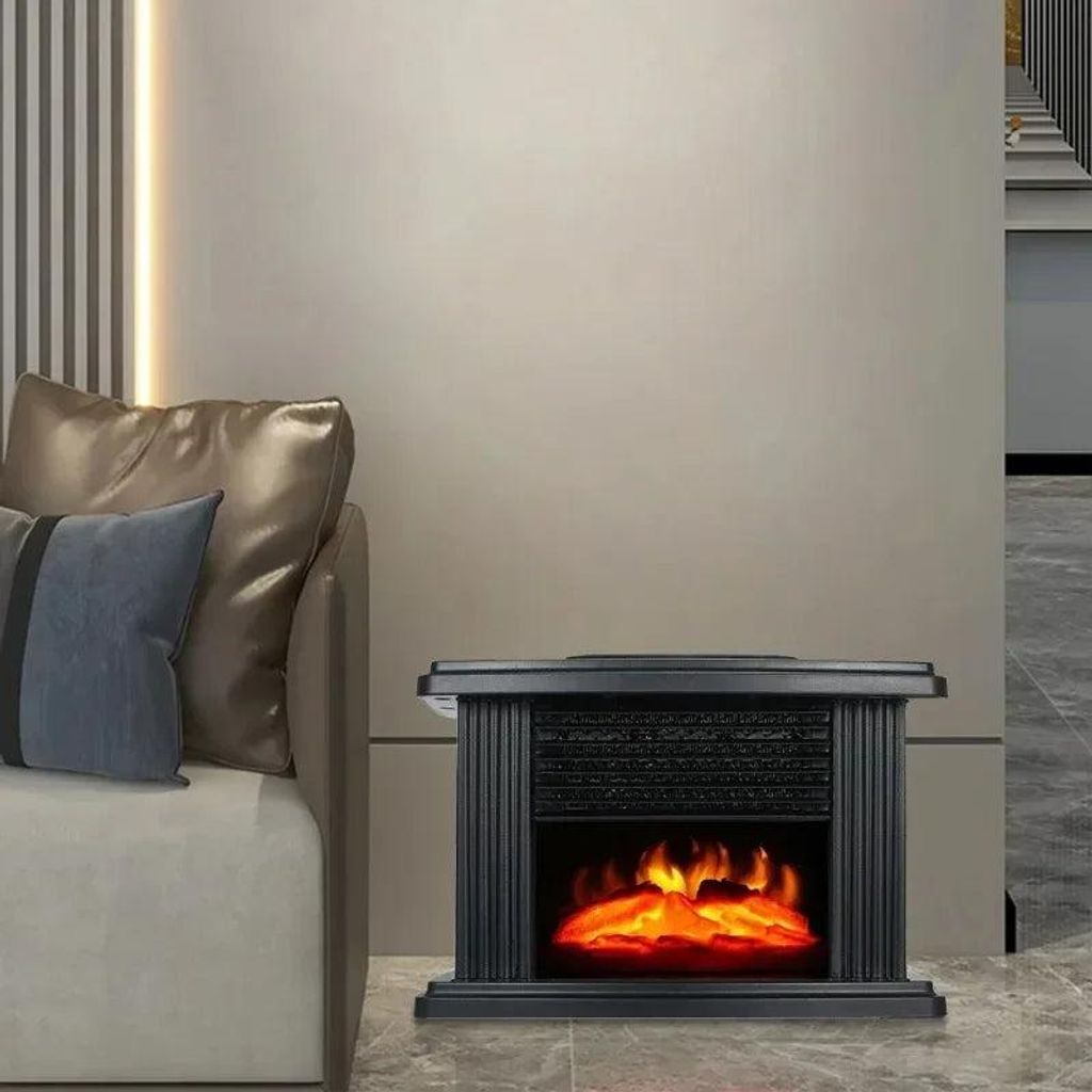 3D plamenový ventilátorový ohřívač s dálkovým ovládáním Obrázek produktu 