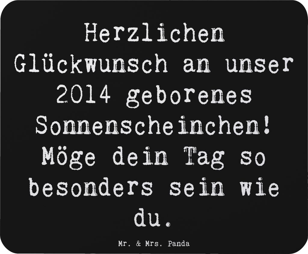 Mr. & Mrs. Panda Mauspad Spruch 2014 Geburtstag Produktbild 
