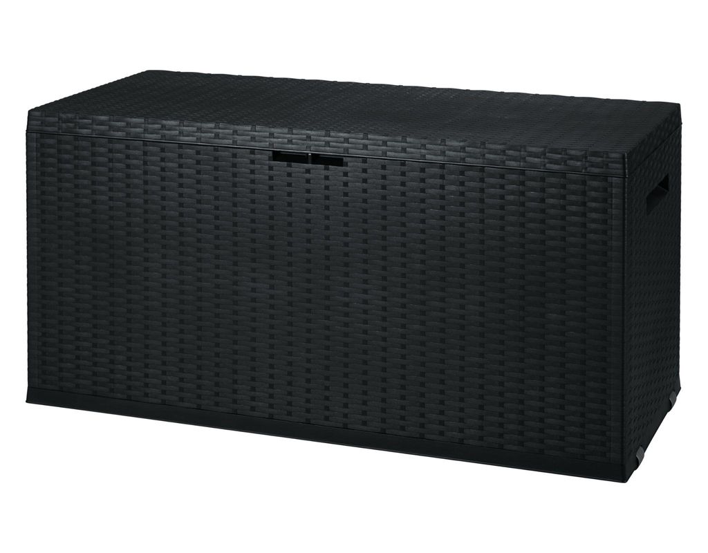 LIVARNO home Gartenbox Allzwecktruhe 350L Rattan-Optik Produktbild 