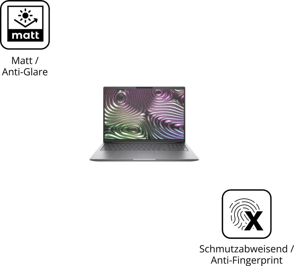 2x Pellicole dipos per HP ZBook X G1i - Antiriflesso e Antigraffio - 5