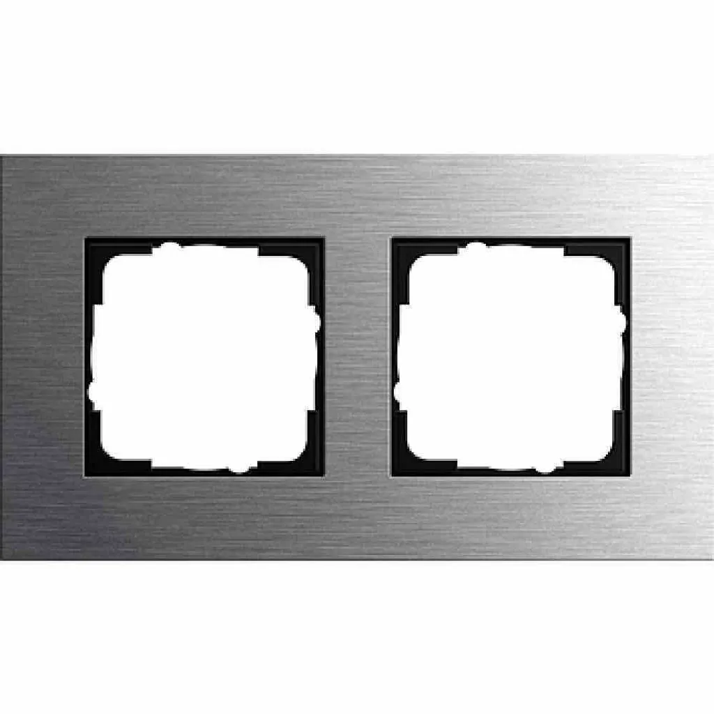 Cadre Inox Gira 0212219 : Finissez-en avec les Plaques Plastique Jaunies