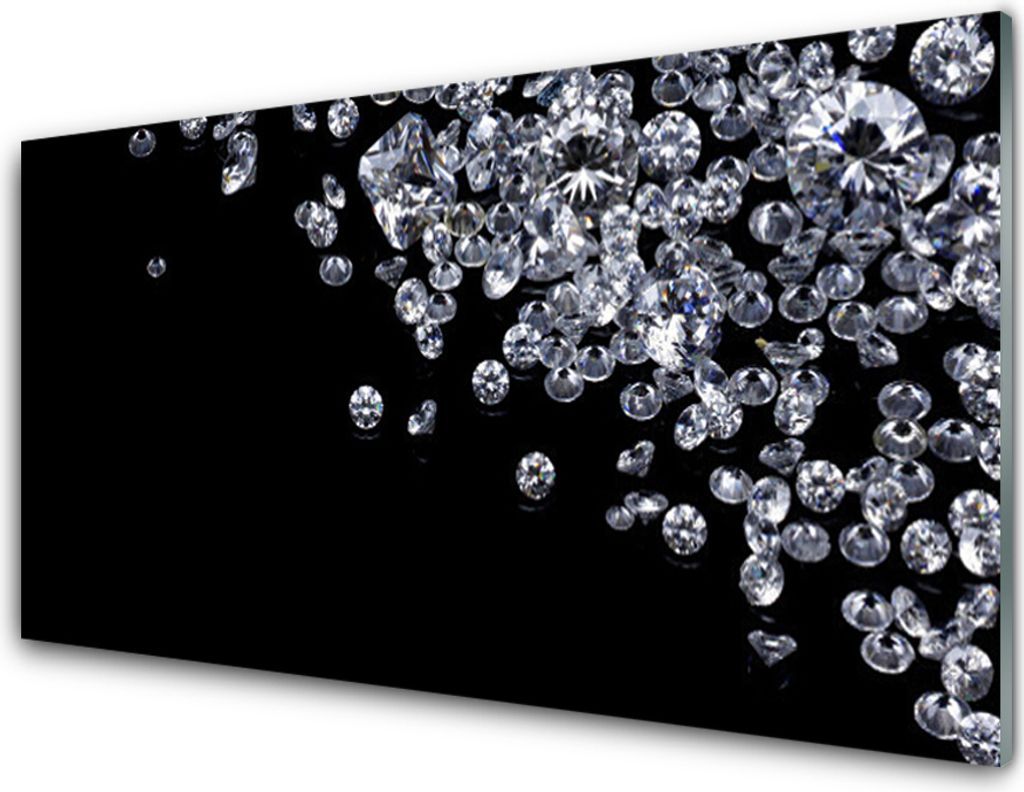 Acrylglasbilder 100x50 Wandbild Druck Diamanten Kunst Produktbild 