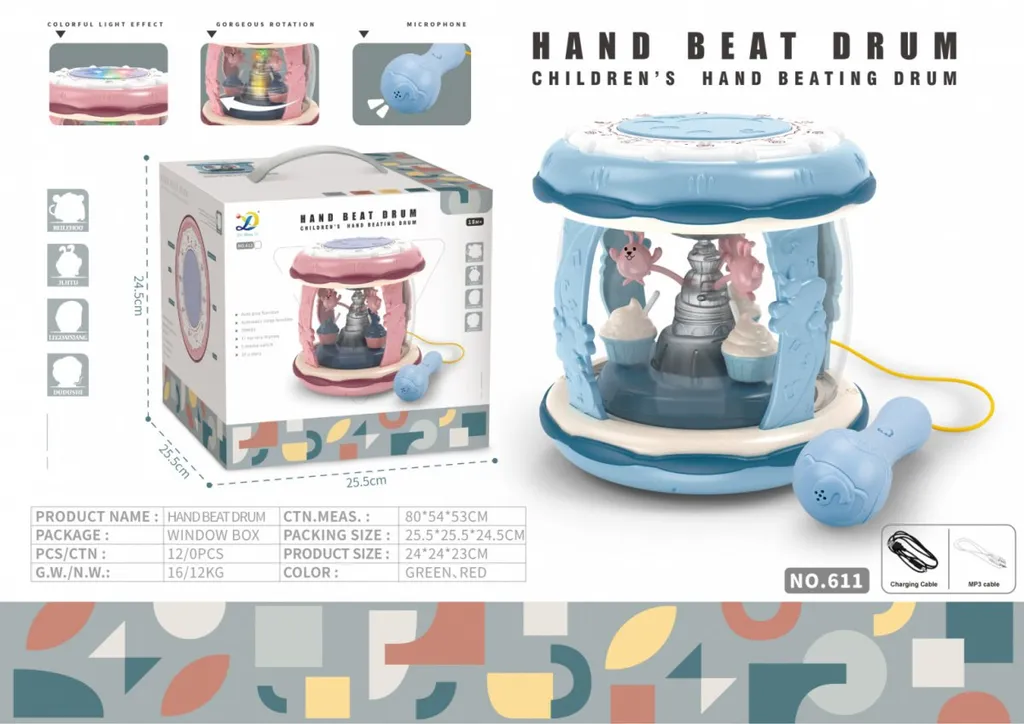 Tambour interactif avec microphone Ramiz pour bébé dès 18 mois - 5