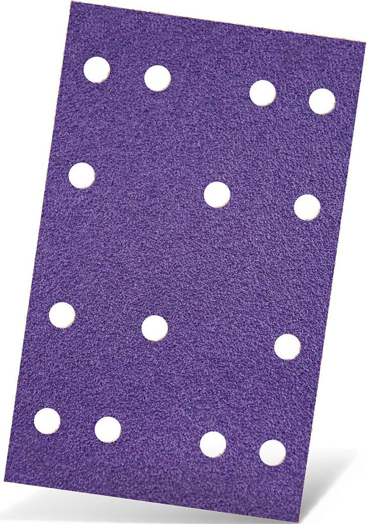 MENZER Titanium HD Klett-Schleifblätter, 133 x 80 mm, 14-Loch, f. Schwingschleifer, Keramik-Mix (50 Stk.) K800