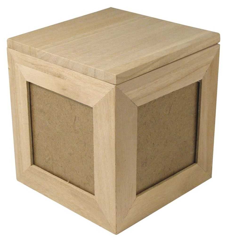 Holz- Fotowürfel