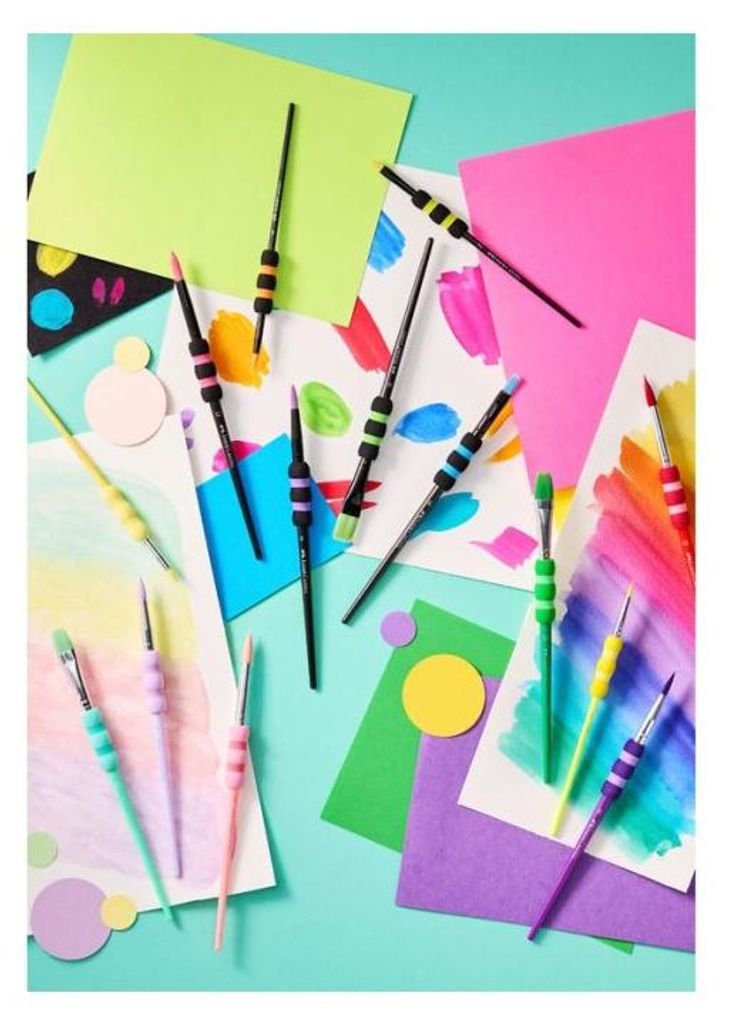 Faber-Castell 481622 FABER-CASTELL Pinsel schwarz 6er Set Imagen del producto 