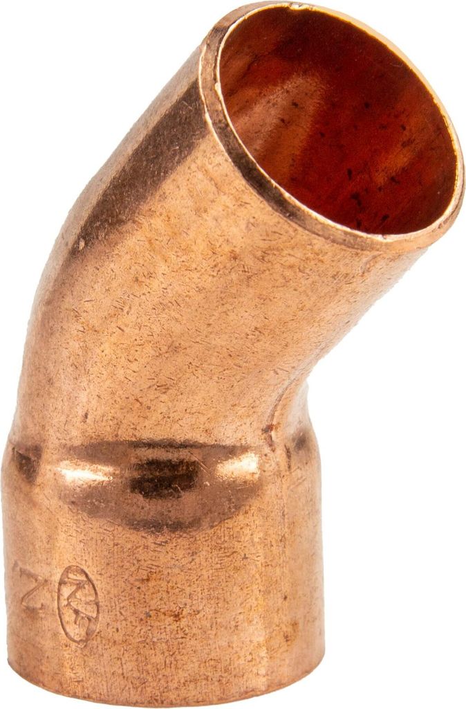 Kupfer-Lötfitting Bogen 45° I/A - Typ 5040, DVGW - 12 mm