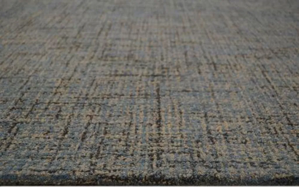 Tapis bleu Marbel 11 170x240 cm - Texture douce et motifs abstraits