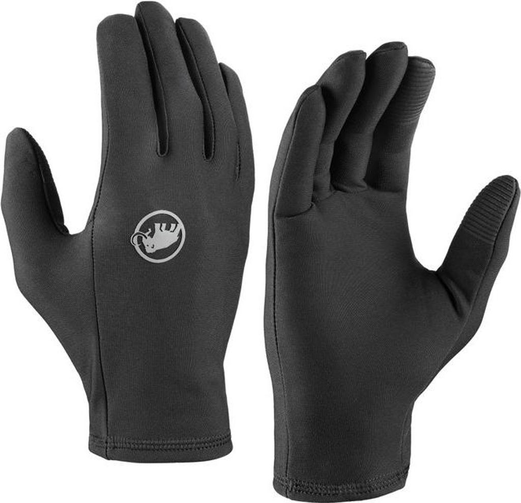 Stretch Glove von Mammut - leichter, elastischer Innenhandschuh, Farbe:black, Größe:7