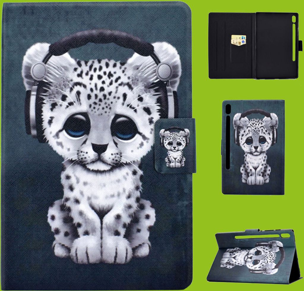Für Samsung Galaxy Tab A 10.5 T590 / T595 2018 Motiv 57 Tasche Kunst Leder Hülle Etuis