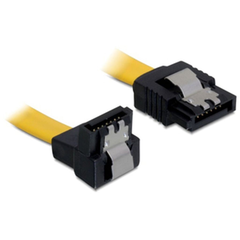 DeLOCK 0.1m SATA Cable, 0,1 m, Gelb
