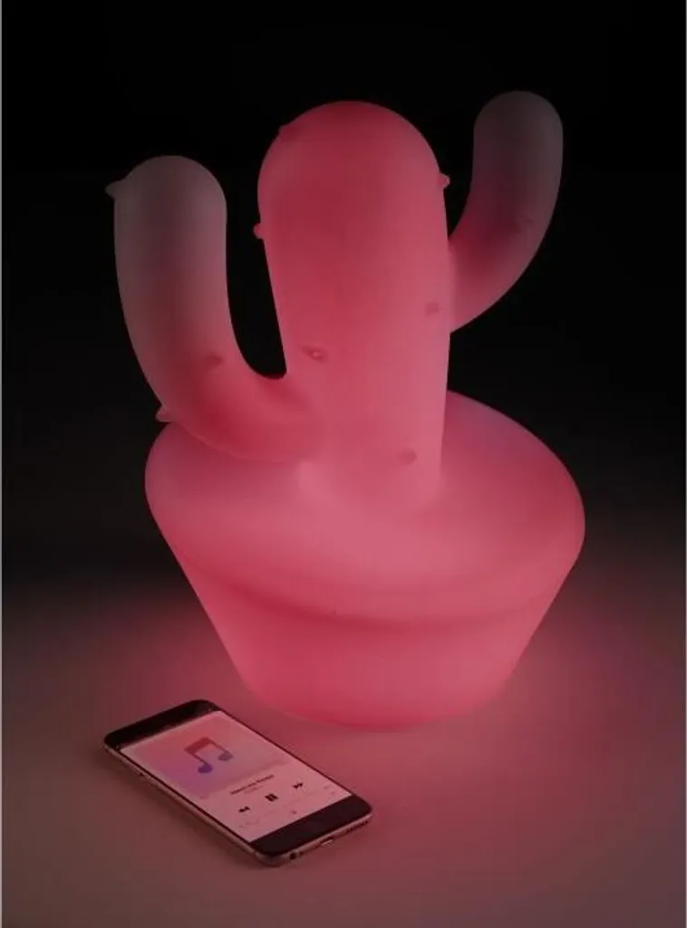 Enceinte sans fil Cactus Multicolore Lumin'us avec Télécommande LED - 5