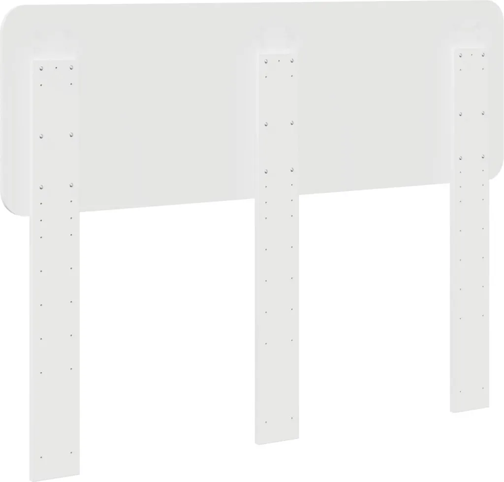 Testiera Letto 120 cm Bianco Lucido - Purezza e Design in Legno