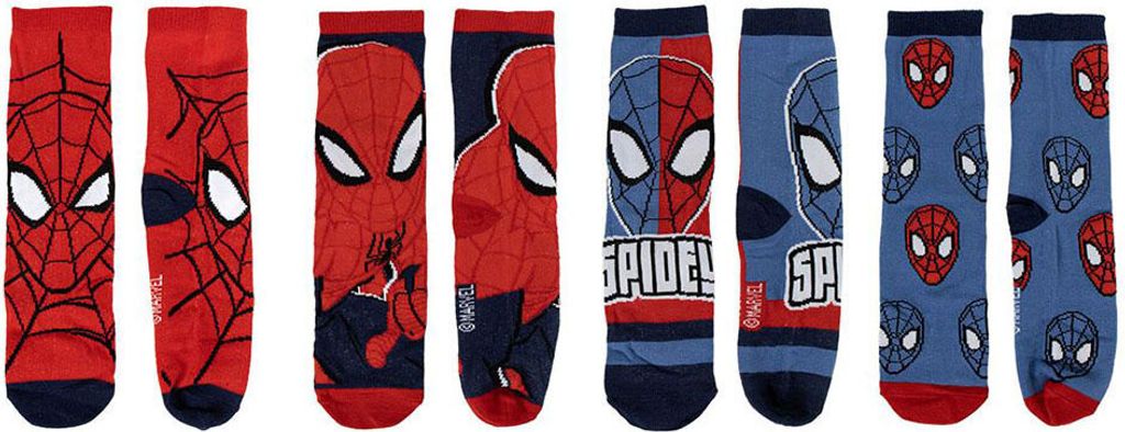 Zestaw 4 skarpetek Spiderman kolorowe 31/34 Disney Zdjęcie produktu 