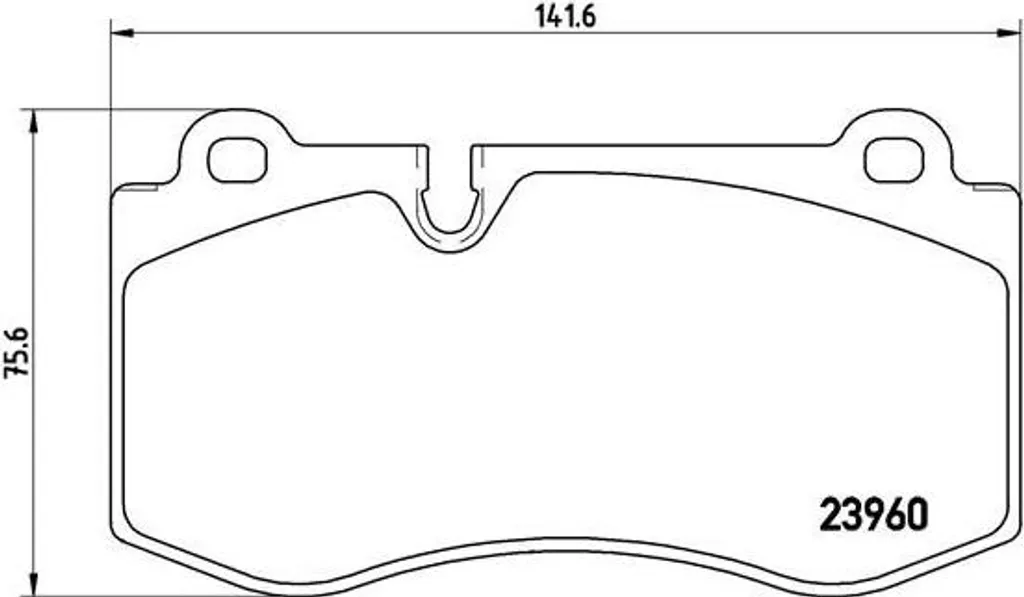 Plaquettes de frein Brembo P 50 074 pour Mercedes Classe E W211 et S211