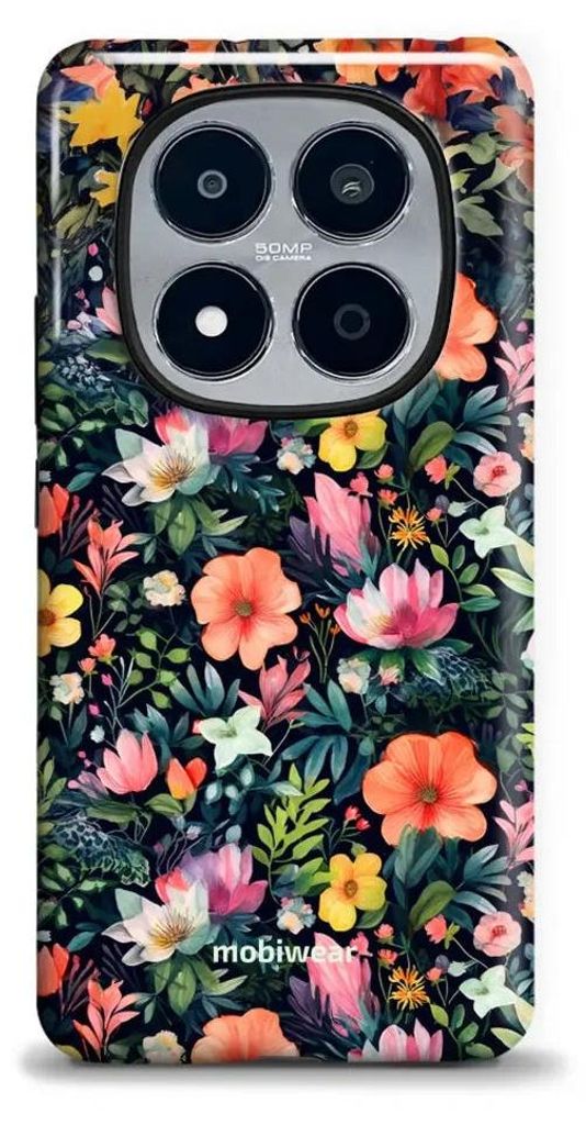 Handyhülle für Xiaomi POCO M8 Pro 5G, Mobiwear Elite Pro, Bunt-Blumig