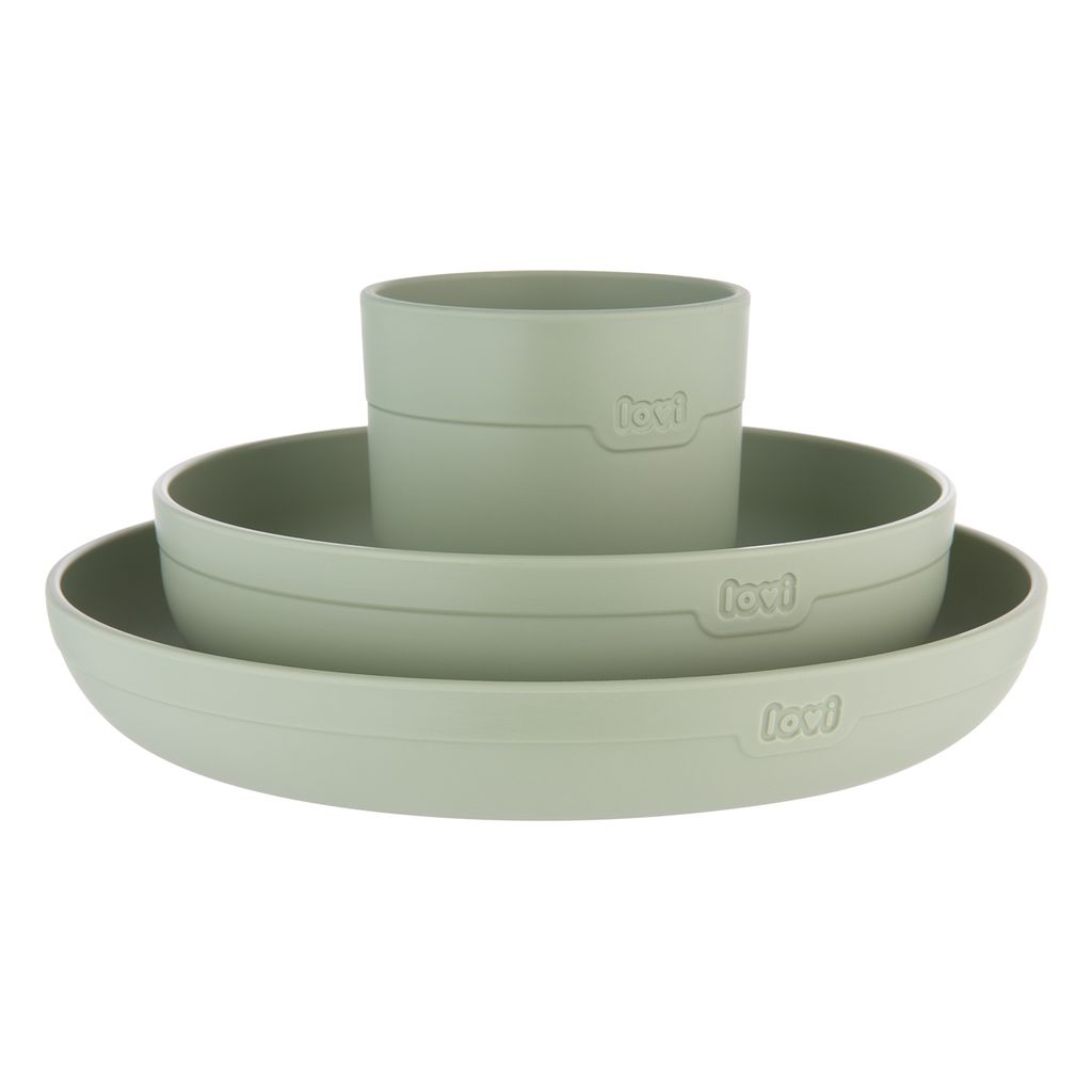LOVI Geschirrset mit Becher Pistachio 21/533_gre Produktbild 