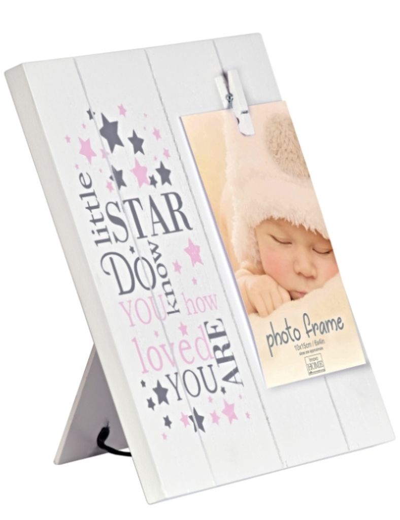 BABY LITTLE STAR CLIPPER Rahmen MDF 10x15 weiß