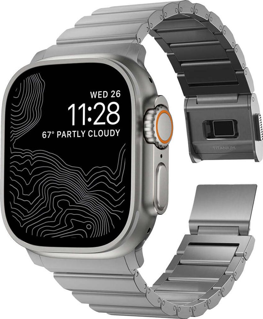 Nomad Titanium Band, Band, Smartwatch, Natürlich/Natur, Produktbild 