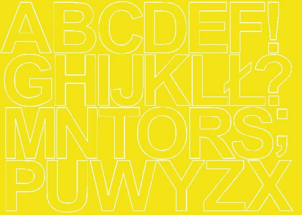 Lettres autocollantes jaune brillant 8 cm, vinyle résistant longue durée