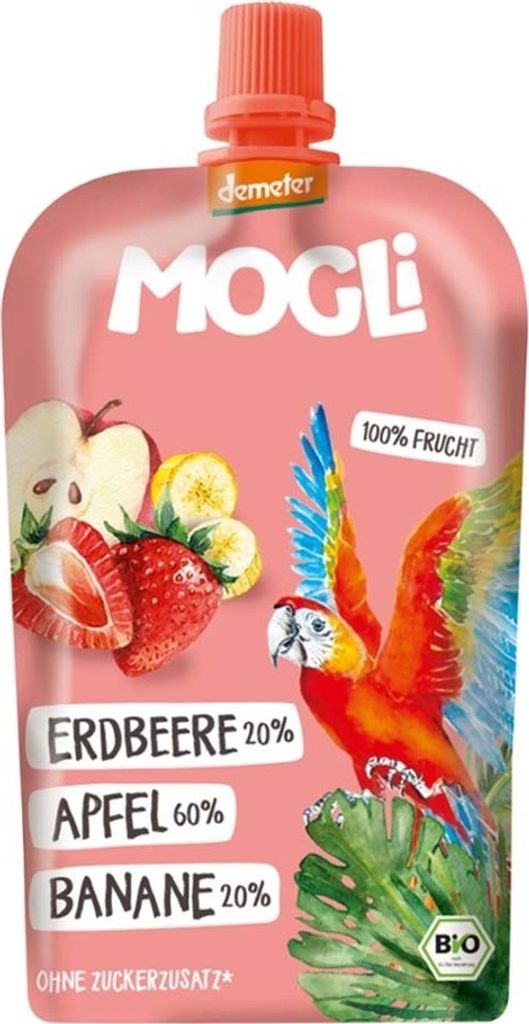 MOGLi Quetschie Erdbeere (120 g)