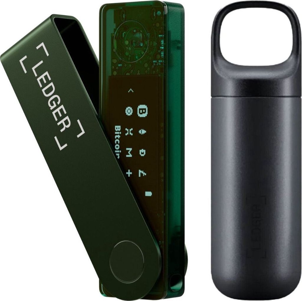 Ledger Nano X Emerald Green + Pod - Hardware Wallet Bundle - Bluetooth - Originele Ledger Pod