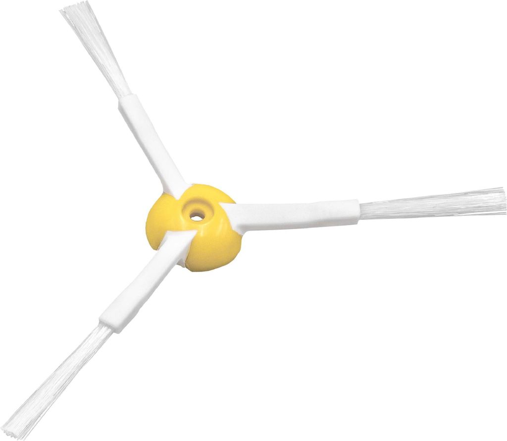 vhbw Seitenbürste kompatibel mit Xiaomi Roborock S50, Mi Vacuum Robot Saugroboter - weiß / gelb