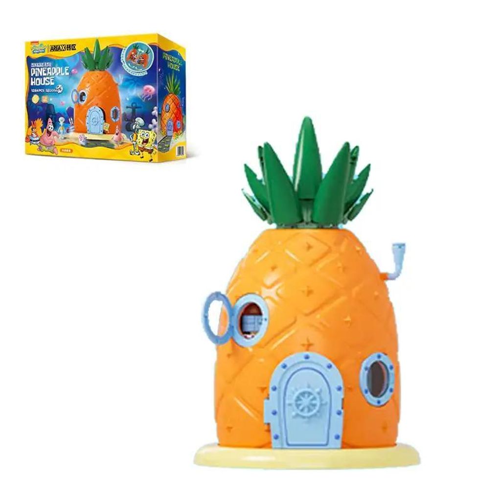 AREA-X AB0064 Ananashaus – Spongebob Klemmbaustein Set mit Produktbild 