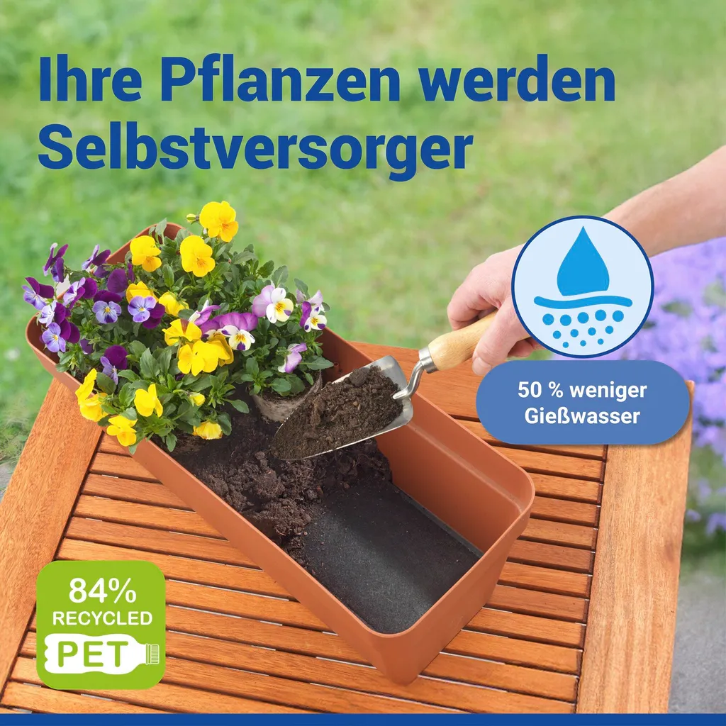 Tapis de rétention d'eau Maximex pour plantes, lot de 2 feutres 60x12 cm