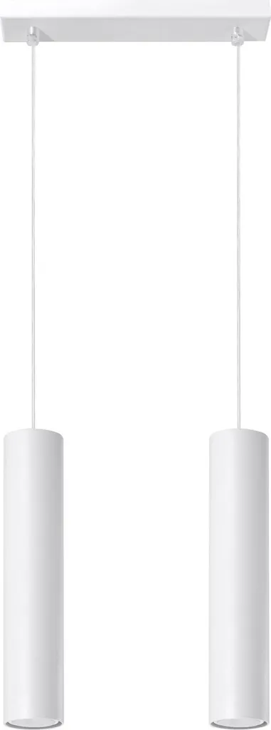Sollux LAGOS 2 Lampada Bianco Moderno 90cm - Design Cilindrico GU10