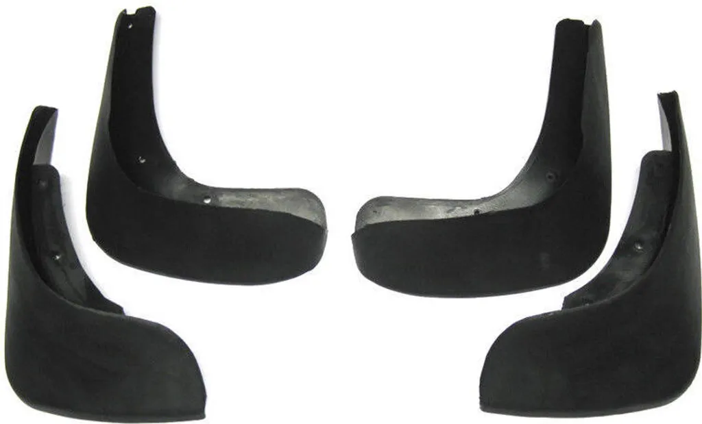 Bavettes Anti-Projections Robustes en Noir pour VW Polo 9N 01-09