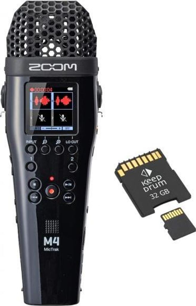 Zoom M4 MicTrak 4-Kanal Audio Recorder mit SD-Karte