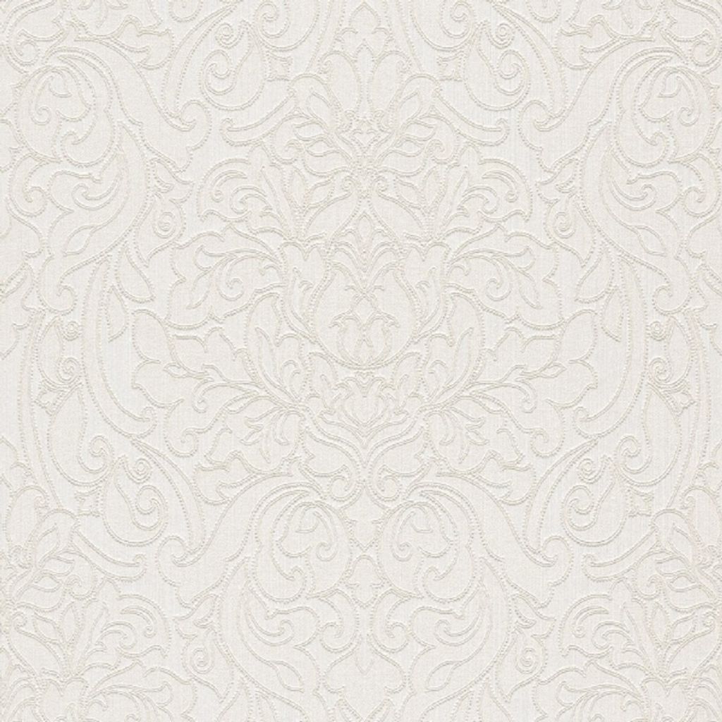 Casa Padrino Barock Textiltapete Weiß / Beige 10,05 x 0,53 m - Deko Accessoires
