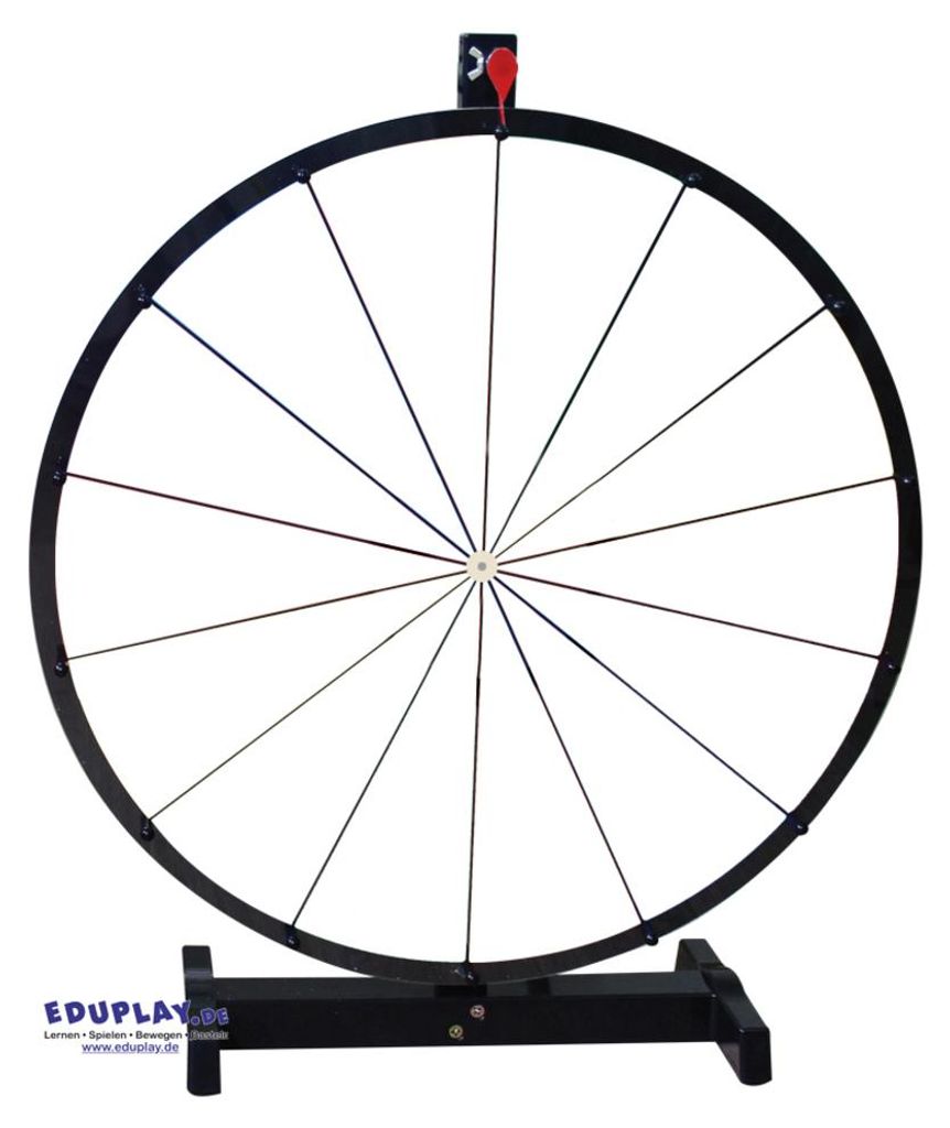 Roue de la Fortune 60 cm Blanche avec éponge et marqueur Image du produit 