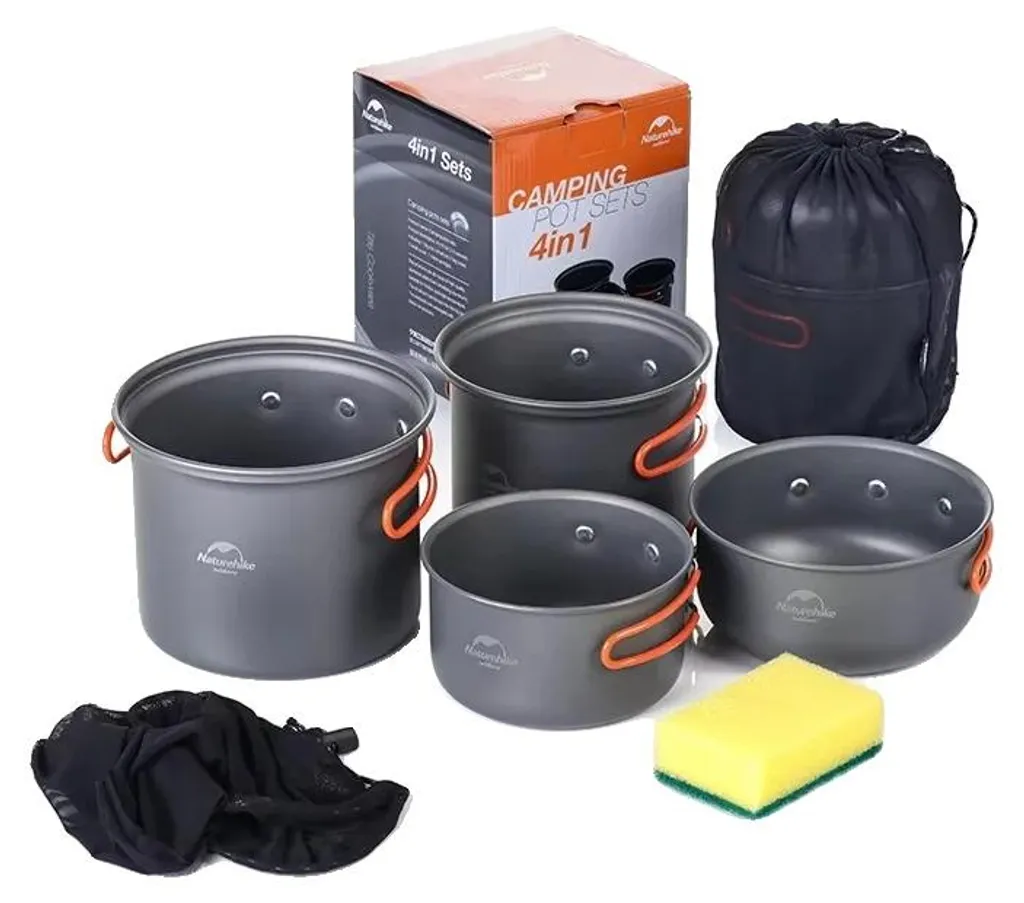 Set de cuisine de camping en aluminium léger - Kit complet 10 pièces