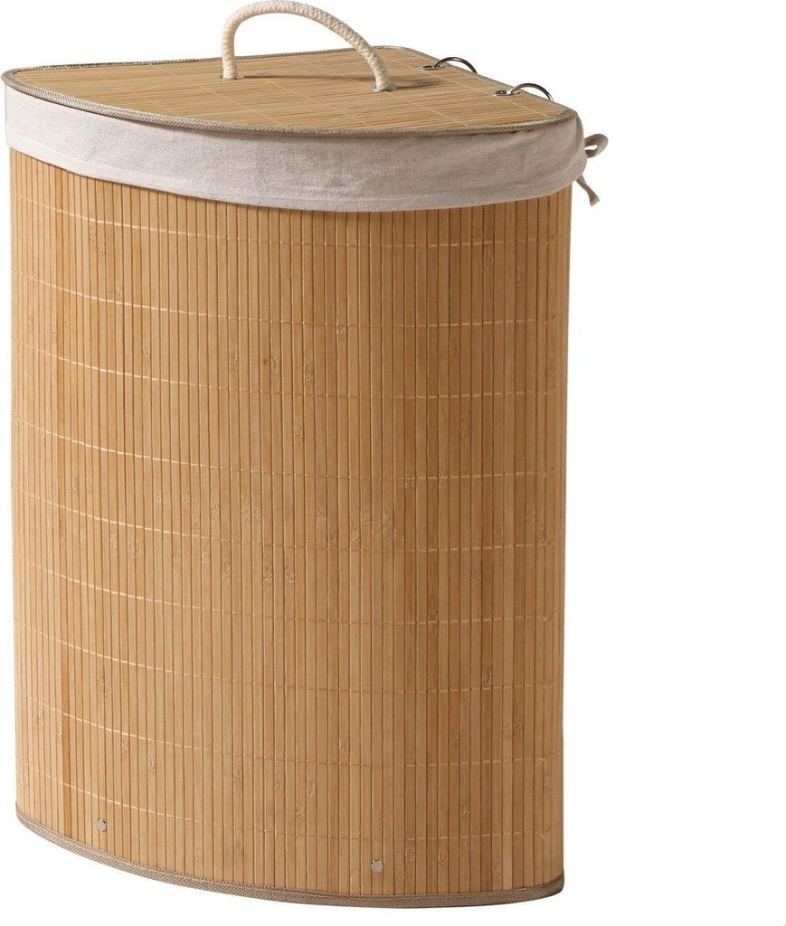 CALICOSY -  Eck-Wäschekorb aus Bambus - H60 cm Produktbild 