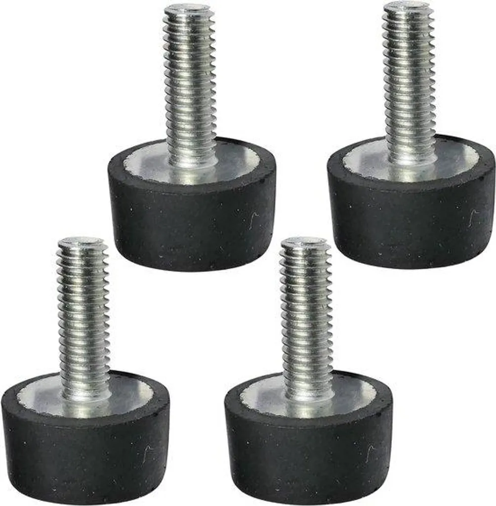 Plot Antivibratoire M6 en Caoutchouc - Amortisseur de Vibration 20 mm