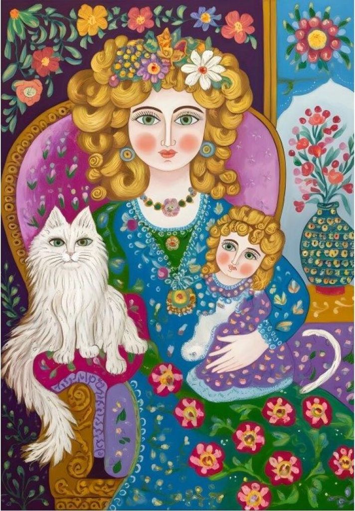 ALIPSON Puzzle Mama mit goldenem Haar 1000 Puppen