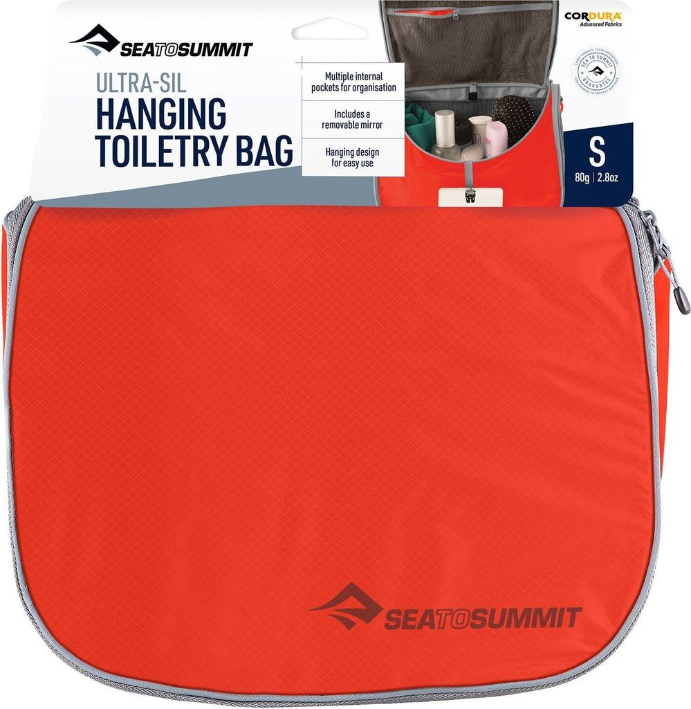 Sea to Summit Kosmetiktasche Ultra-Sil Hanging Toiletry Bag Spicy Orange rot