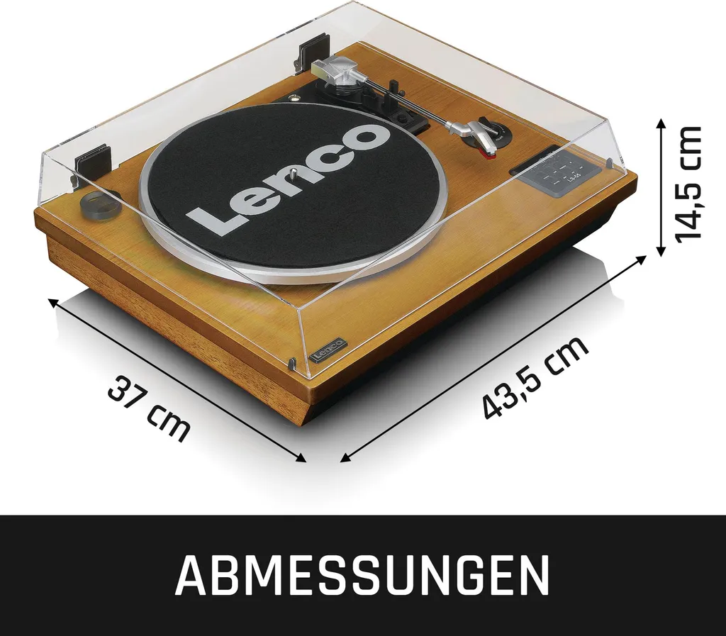 Platine Vinyle Lenco LS-55WA : Écoutez, Convertissez et Diffusez en Bois