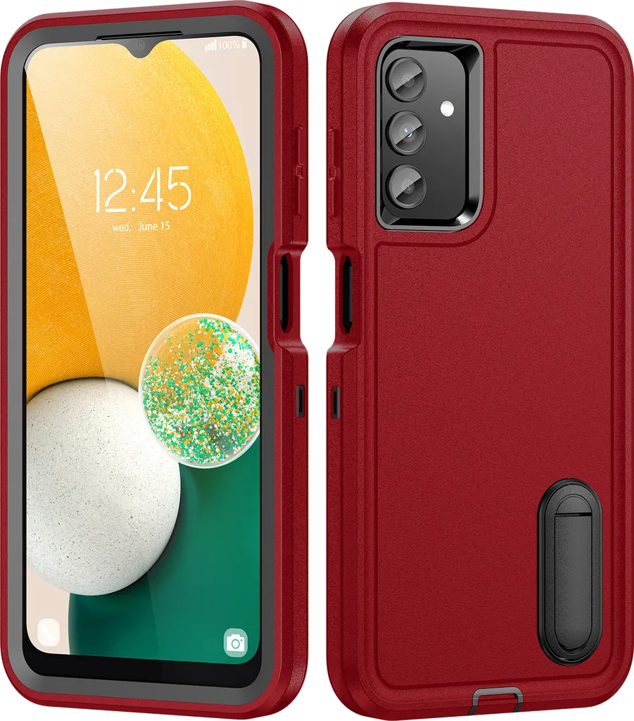 Cover Armour Samsung A13 5G / A04S - Protezione Militare Rossa