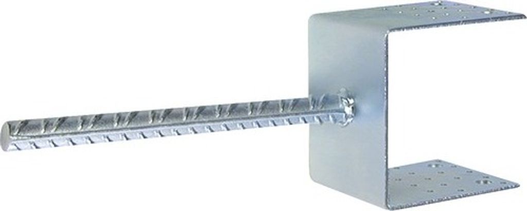 Ankerfuß 14-05/90x80 - BV/T Größe 90x80, weißes Zink - Verpackung 1 St.
