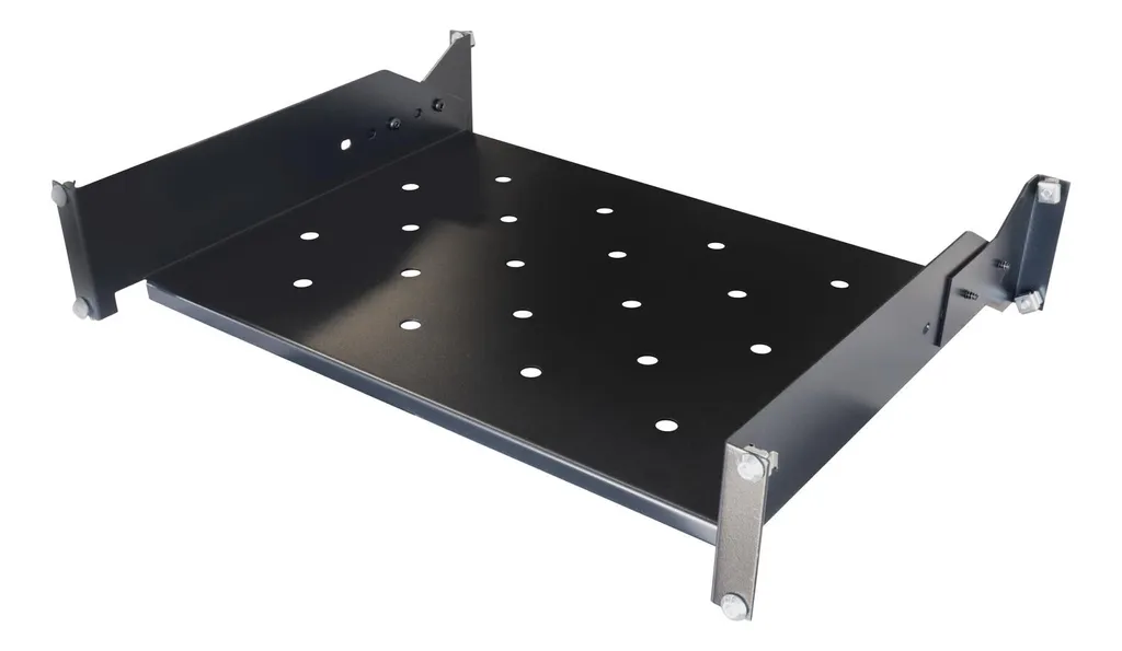 Support de Baie 19'' Deltaco 19-FH46G pour Organiser vos Modems et Hubs